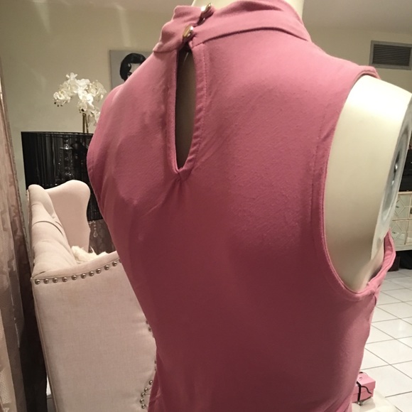 Free Spirit Pink Lace Front Choker Bodysuit - Picture 3 of 5